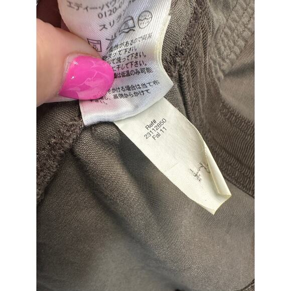 Eddie Bauer Woman Size L Brown Corduroy Jacket Button Up Pockets Blazer - Picture 8 of 11